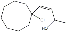 1-[(Z)-3-Hydroxy-1-butenyl]cyclooctan-1-ol 구조식 이미지