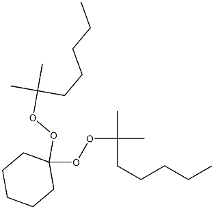 1,1-Bis(1,1-dimethylhexylperoxy)cyclohexane Structure