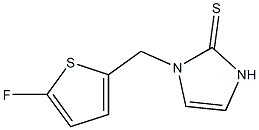 1-(5-Fluoro-2-thienylmethyl)-1H-imidazole-2(3H)-thione 구조식 이미지