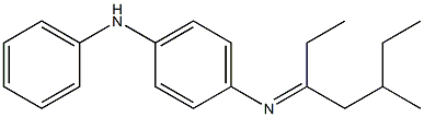 N-(1-Ethyl-3-methylpentylidene)-N'-phenyl-p-phenylenediamine 구조식 이미지