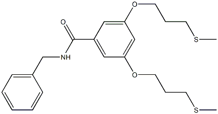 3,5-Bis[3-(methylthio)propyloxy]-N-benzylbenzamide Structure