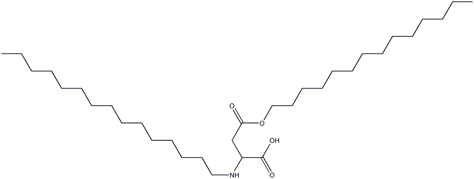 2-Pentadecylamino-3-(tetradecyloxycarbonyl)propionic acid 구조식 이미지