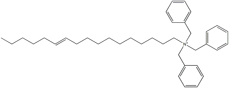 (11-Heptadecenyl)tribenzylaminium Structure