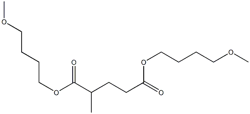 2-Methylglutaric acid bis(4-methoxybutyl) ester Structure