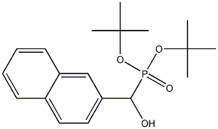 Hydroxy(2-naphthalenyl)methylphosphonic acid di-tert-butyl ester Structure