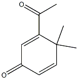 3-Acetyl-4,4-dimethyl-2,5-cyclohexadien-1-one Structure