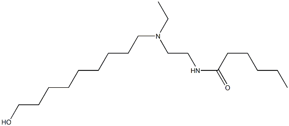 N-[2-[N-Ethyl-N-(9-hydroxynonyl)amino]ethyl]hexanamide Structure