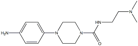 N-(2-Dimethylaminoethyl)-4-[4-aminophenyl]piperazine-1-carboxamide Structure