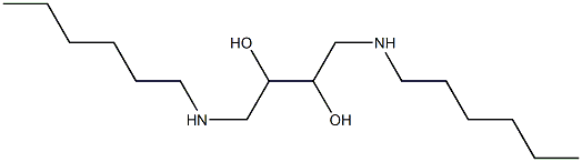 1,4-Bis(hexylamino)butane-2,3-diol Structure