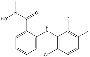 2-(2,6-Dichloro-3-methylphenylamino)benzohydroxamic acid methyl ester 구조식 이미지