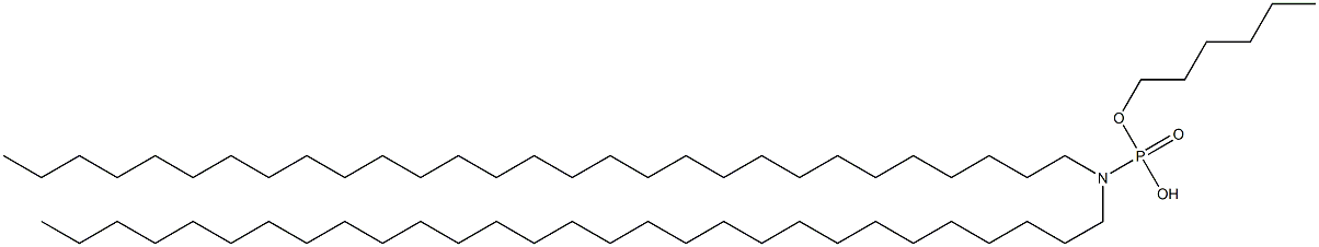 N,N-Dinonacosylamidophosphoric acid hydrogen hexyl ester 구조식 이미지