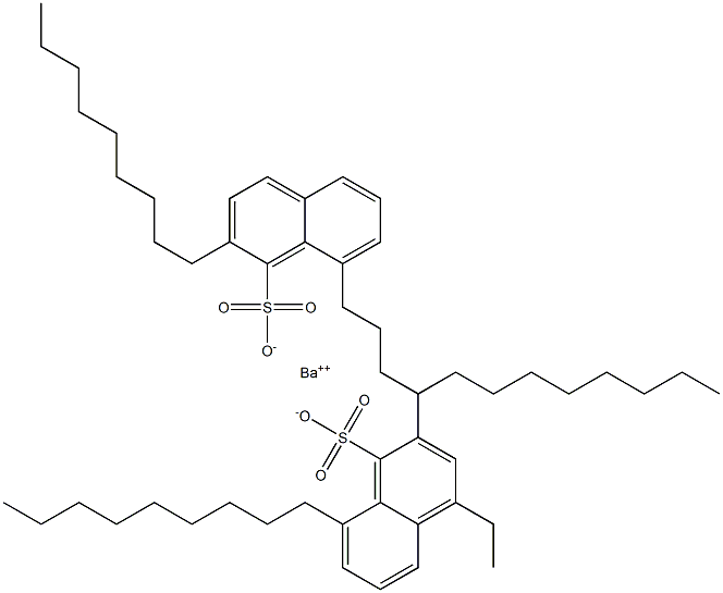 Bis(2,8-dinonyl-1-naphthalenesulfonic acid)barium salt Structure