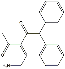 3-(2-Aminoethylidene)-1,1-diphenylpentane-2,4-dione 구조식 이미지