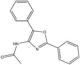 N-(2,5-Diphenyl-4-oxazolyl)acetamide 구조식 이미지