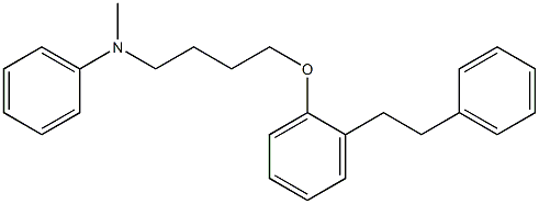 4-[2-(2-Phenylethyl)phenoxy]-N-methyl-N-phenylbutan-1-amine Structure