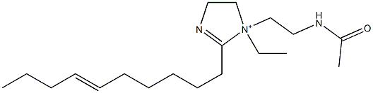 1-[2-(Acetylamino)ethyl]-2-(6-decenyl)-1-ethyl-2-imidazoline-1-ium Structure