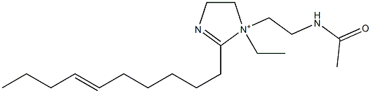 1-[2-(Acetylamino)ethyl]-2-(6-decenyl)-1-ethyl-2-imidazoline-1-ium 구조식 이미지