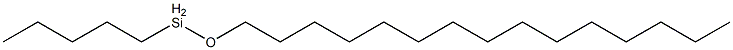 Pentyl(pentadecyloxy)silane Structure