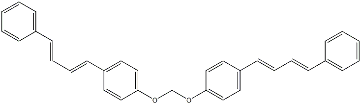 Bis[4-(4-phenyl-1,3-butadien-1-yl)phenoxy]methane Structure