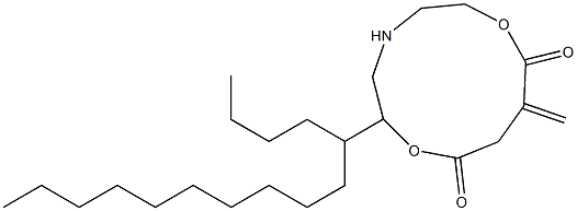 5-Pentadecyl-10-methylene-5-aza-2,8-dioxacycloundecane-1,9-dione 구조식 이미지