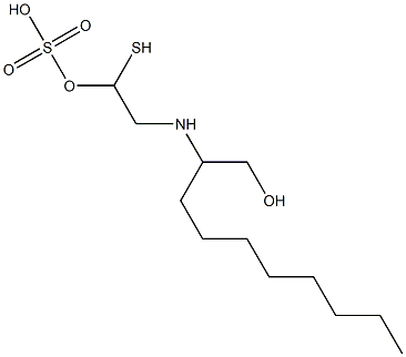 2-(1-Hydroxymethylnonyl)aminoethanethiol 1-sulfate Structure