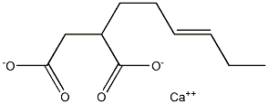 2-(3-Hexenyl)succinic acid calcium salt Structure