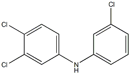 3,4-Dichlorophenyl 3-chlorophenylamine 구조식 이미지