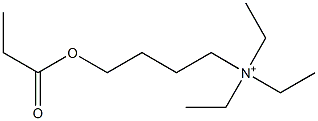 N,N,N-Triethyl-4-(propanoyloxy)-1-butanaminium 구조식 이미지