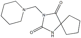 3-Piperidinomethyl-2,4-dioxo-1,3-diazaspiro[4.4]nonane Structure