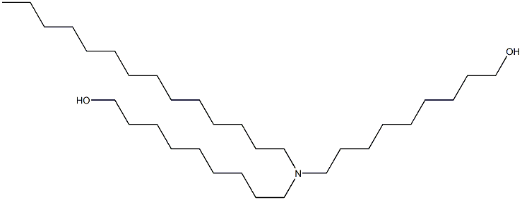 9,9'-(Tetradecylimino)bis(1-nonanol) 구조식 이미지