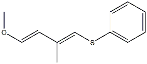 (1E,3E)-1-Methoxy-3-methyl-4-(phenylthio)-1,3-butadiene 구조식 이미지