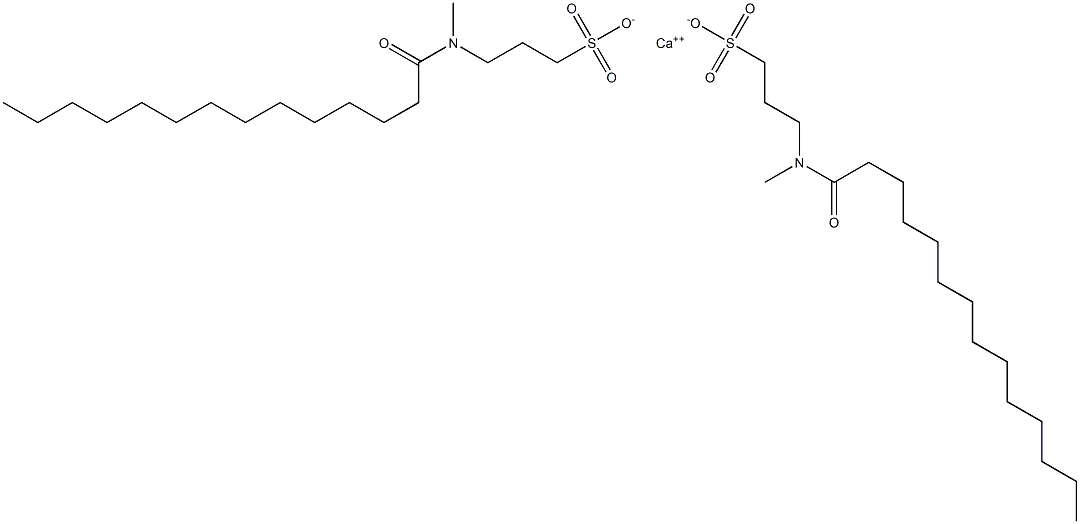 Bis[3-(N-tetradecanoyl-N-methylamino)-1-propanesulfonic acid]calcium salt 구조식 이미지