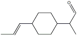 2-[4-(1-Propenyl)cyclohexyl]propanal Structure