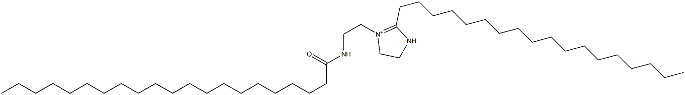 1-[2-(Henicosanoylamino)ethyl]-2-octadecyl-1-imidazoline-1-ium 구조식 이미지