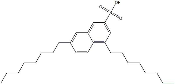 4,7-Dioctyl-2-naphthalenesulfonic acid Structure