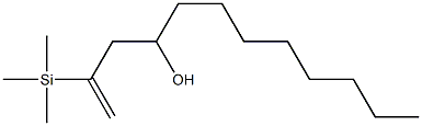 2-(Trimethylsilyl)-1-dodecen-4-ol 구조식 이미지