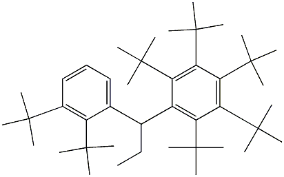 1-(Penta-tert-butylphenyl)-1-(2,3-di-tert-butylphenyl)propane 구조식 이미지