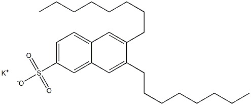 6,7-Dioctyl-2-naphthalenesulfonic acid potassium salt 구조식 이미지