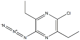 2-Azido-5-chloro-3,6-diethylpyrazine Structure