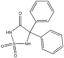 4,4-Diphenyl-4,5-dihydro-1,2,5-thiadiazole-3(2H)-one 1,1-dioxide Structure