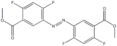 4,4',6,6'-Tetrafluoroazobenzene-3,3'-dicarboxylic acid dimethyl ester 구조식 이미지