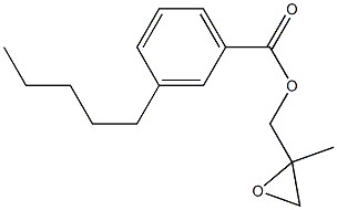 3-Pentylbenzoic acid 2-methylglycidyl ester 구조식 이미지