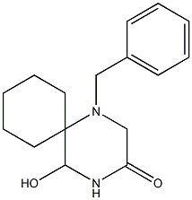 1-Benzyl-5-hydroxy-1,4-diazaspiro[5.5]undecan-3-one Structure