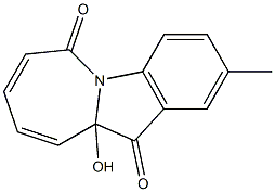 2-Methyl-10a-hydroxy-6H-azepino[1,2-a]indole-6,11(10aH)-dione Structure