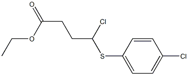 4-Chloro-4-(4-chlorophenylthio)butyric acid ethyl ester 구조식 이미지