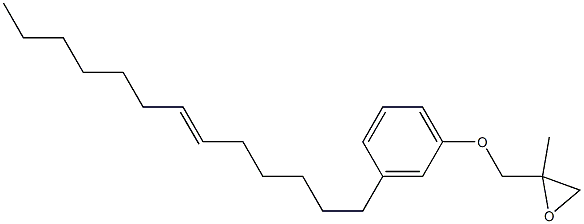 3-(6-Tridecenyl)phenyl 2-methylglycidyl ether Structure