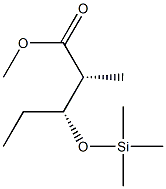 (2R,3R)-2-Methyl-3-trimethylsiloxypentanoic acid methyl ester 구조식 이미지