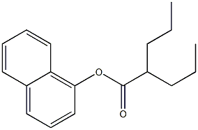 2-Propylpentanoic acid 1-naphtyl ester 구조식 이미지