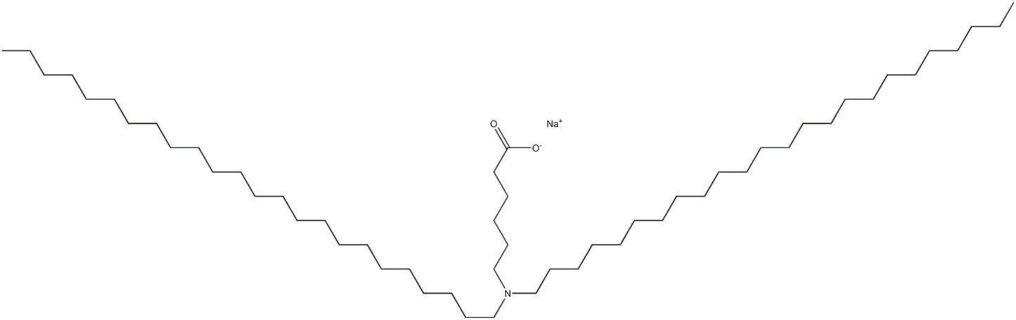 6-(Ditetracosylamino)hexanoic acid sodium salt 구조식 이미지