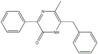 3-Phenyl-5-methyl-6-benzylpyrazin-2(1H)-one 구조식 이미지